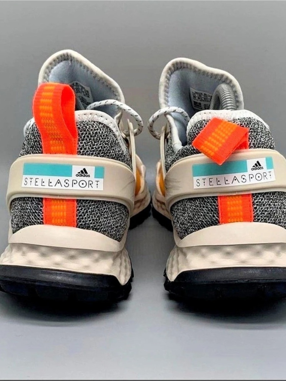 adidas STELLA McCARTNEY Orange & Gray Sneakers
